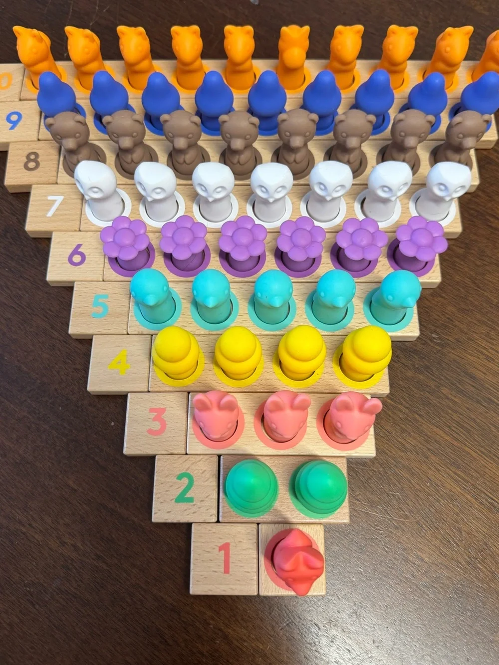 Montessori Math Bars & Number Tiles and Number Sense Nature Counters lovevery